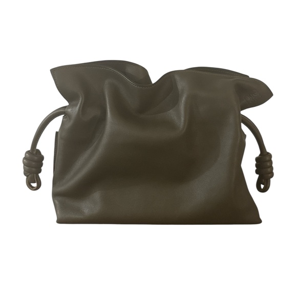 Loewe Flamenco Clutch Medium Khaki Green - Picture 6 of 16